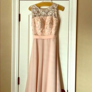 Beautiful long peach gown